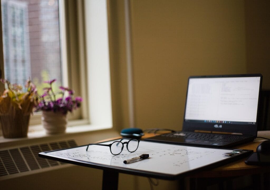 study, school, nature, college, nyc, apartment, glasses, plants, laptop